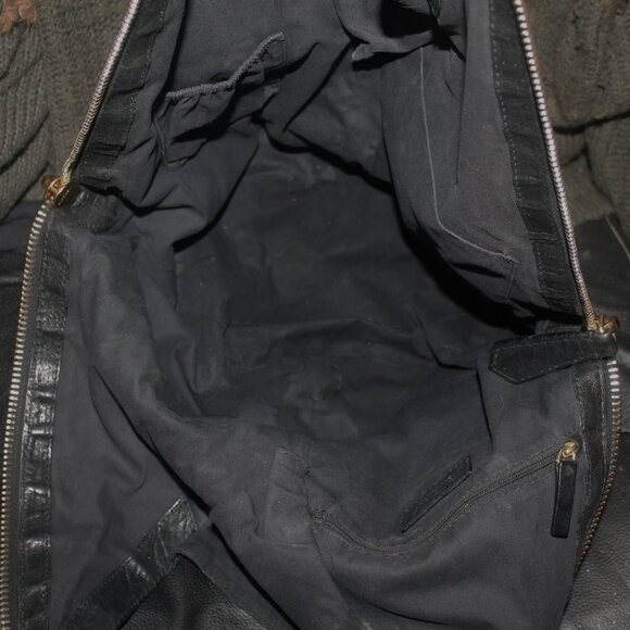 Auth $2800 Large GIVENCHY Black Lambskin Tinhan Hobo Tote Shoulder Bag - Picture 10 of 13